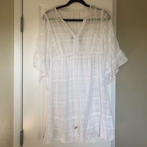 beautiful ruffle beach dress